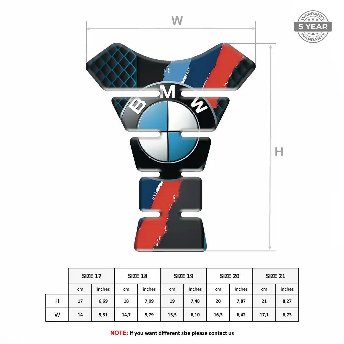 BMW Tank Fuse Guard Motorcycle Deluxe Edition