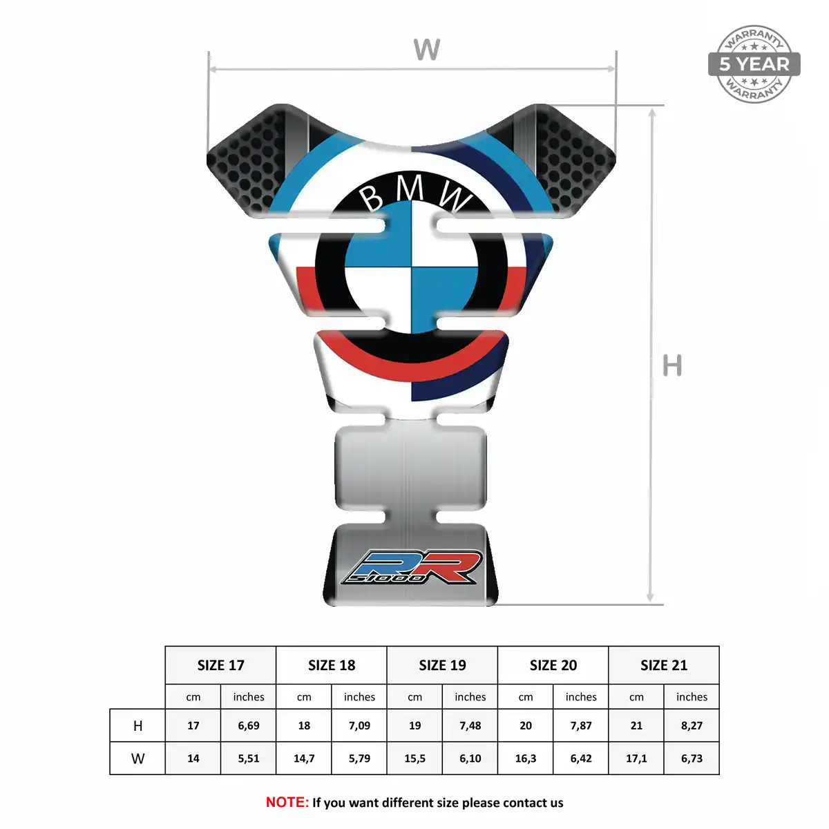 BMW Tank Fuse Guard Motorcycle Elite Edition