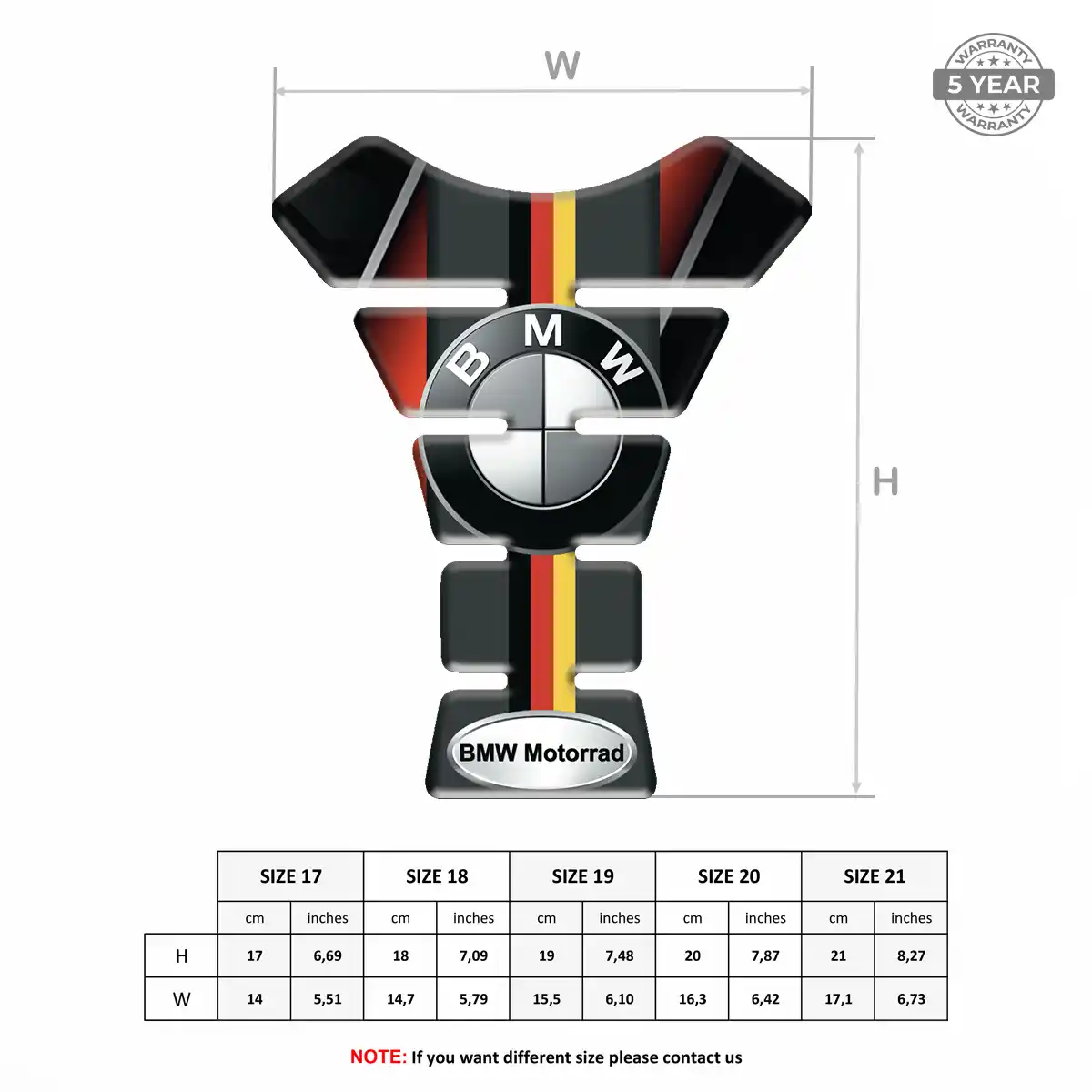 BMW Tank Fuse Guard Motorcycle Noble Edition