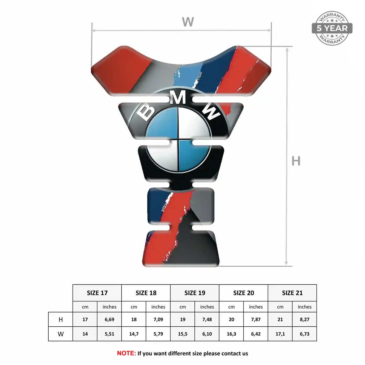 BMW Tank Fuse Guard Motorcycle Prime Quality