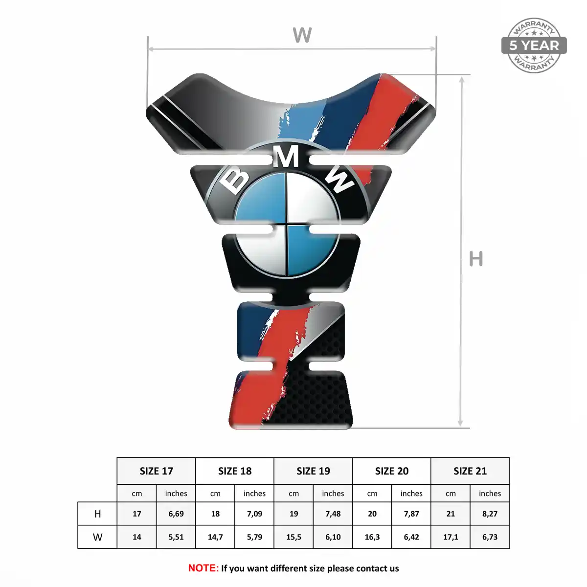 BMW Tank Fuse Guard Motorcycle Superior Craft