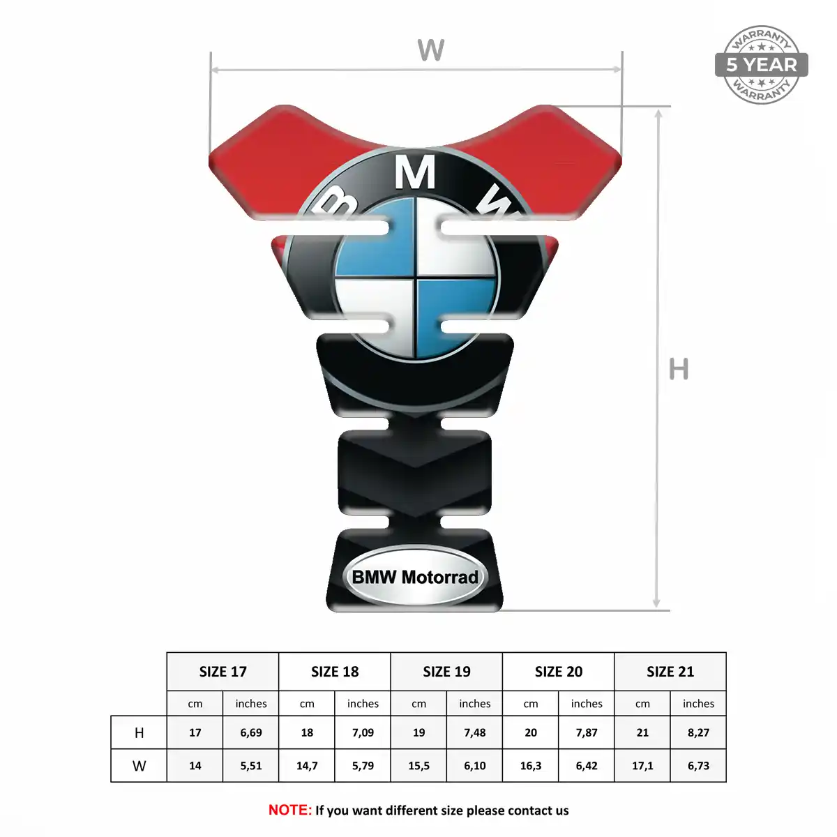 BMW Tank Fuse Motorcycle Elite Finish