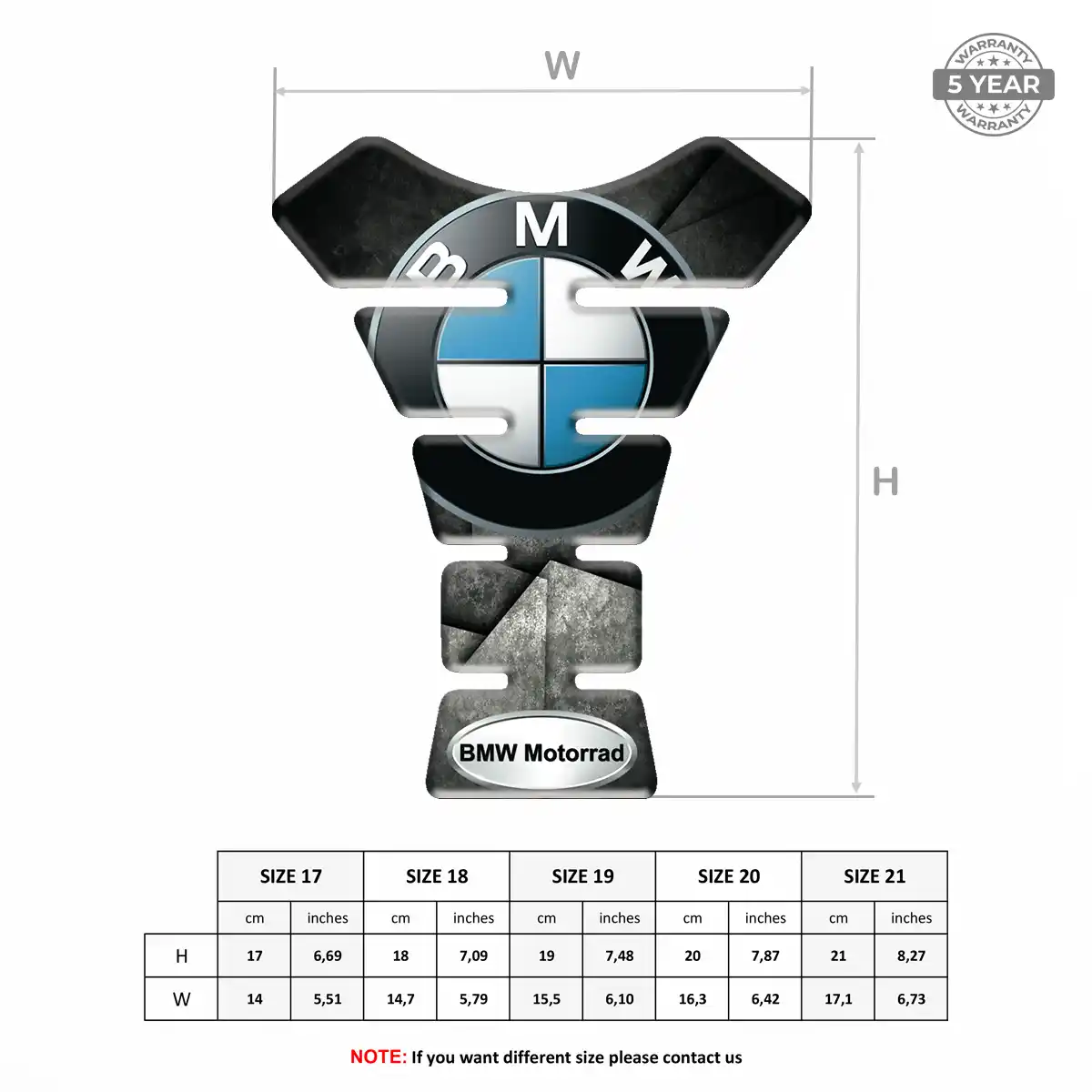 BMW Tank Fuse Pad Elite Finish