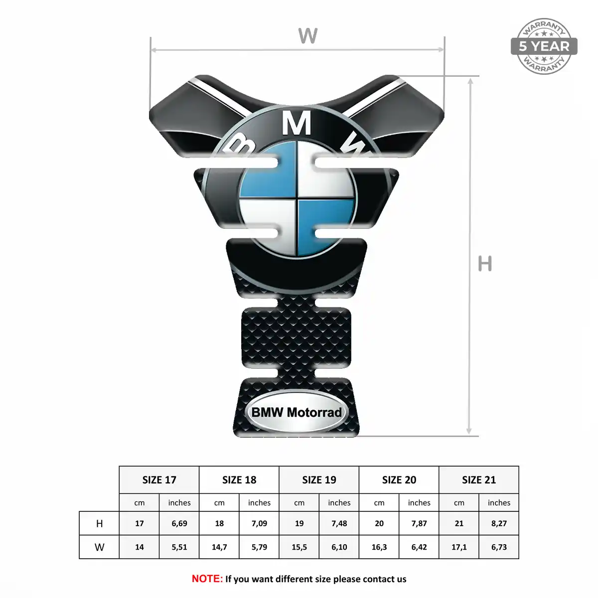BMW Tank Fuse Pad Motorbike Deluxe Edition
