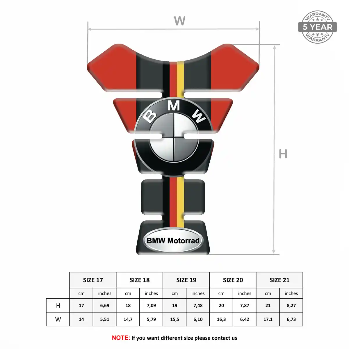 BMW Tank Fuse Pad Motorbike Signature Grade