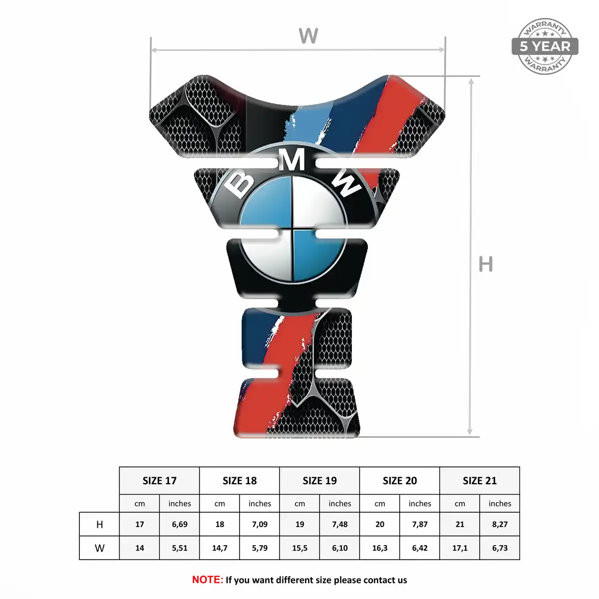 BMW Tank Fuse Pad Motorcycle Deluxe Edition
