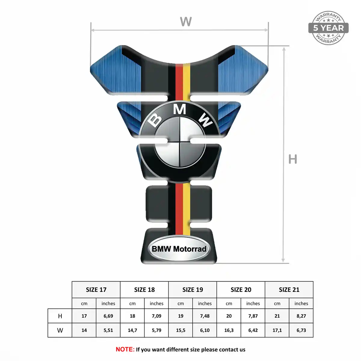 BMW Tank Fuse Pad Motorcycle Exclusive Series