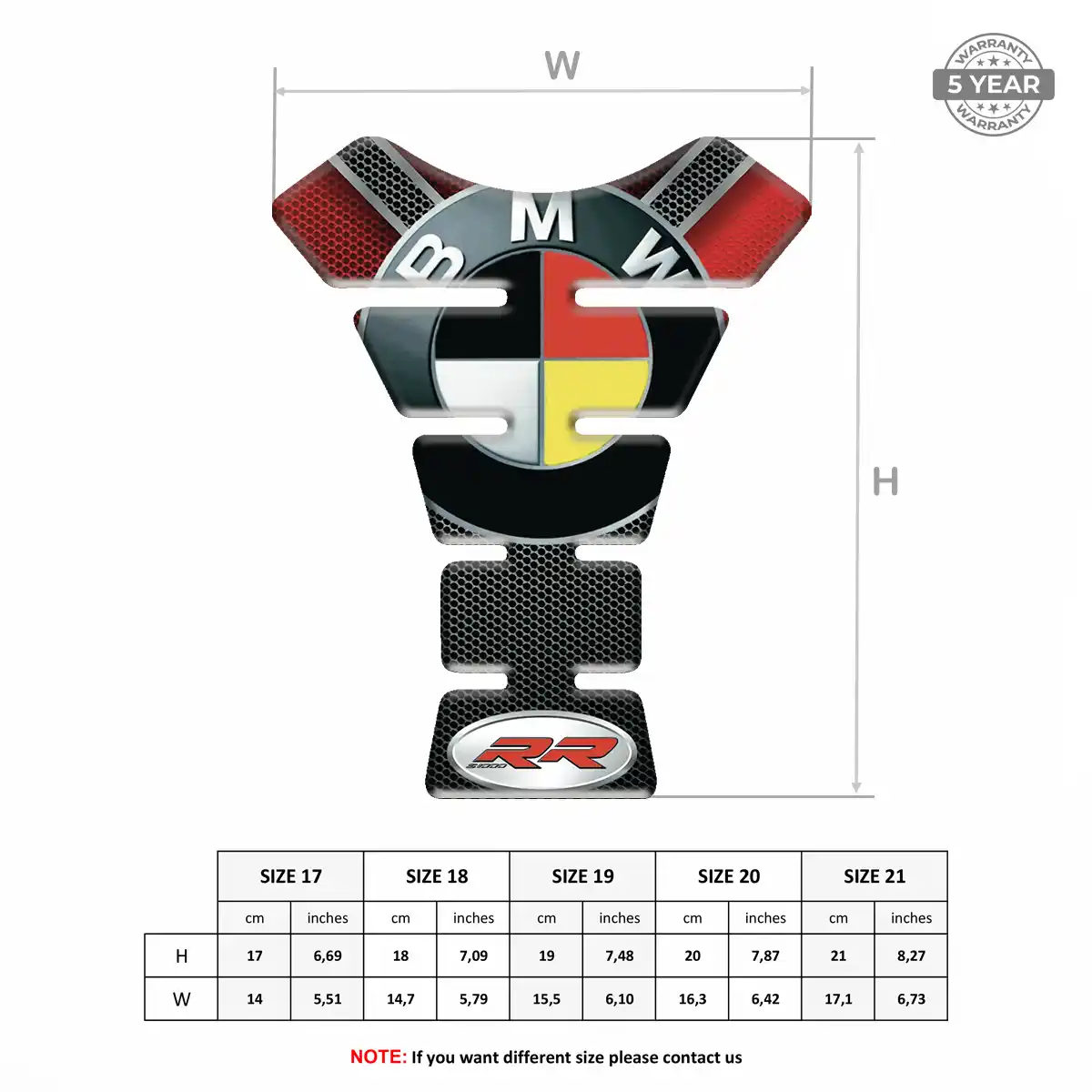 BMW Tank Fuse Pad Motorcycle Noble Edition