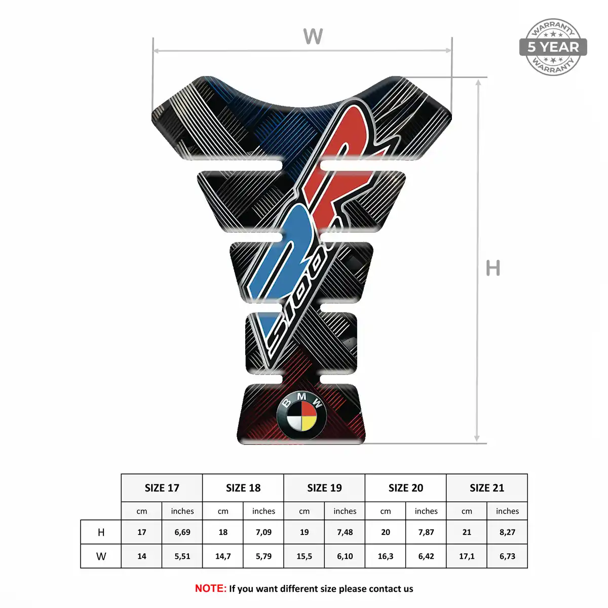 BMW Tank Fuse Pad Motorcycle Signature Grade