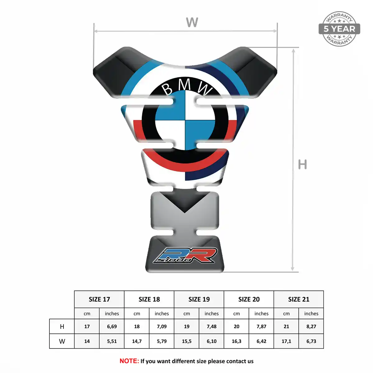 BMW Tank Fuse Pads Motorbike Deluxe Edition