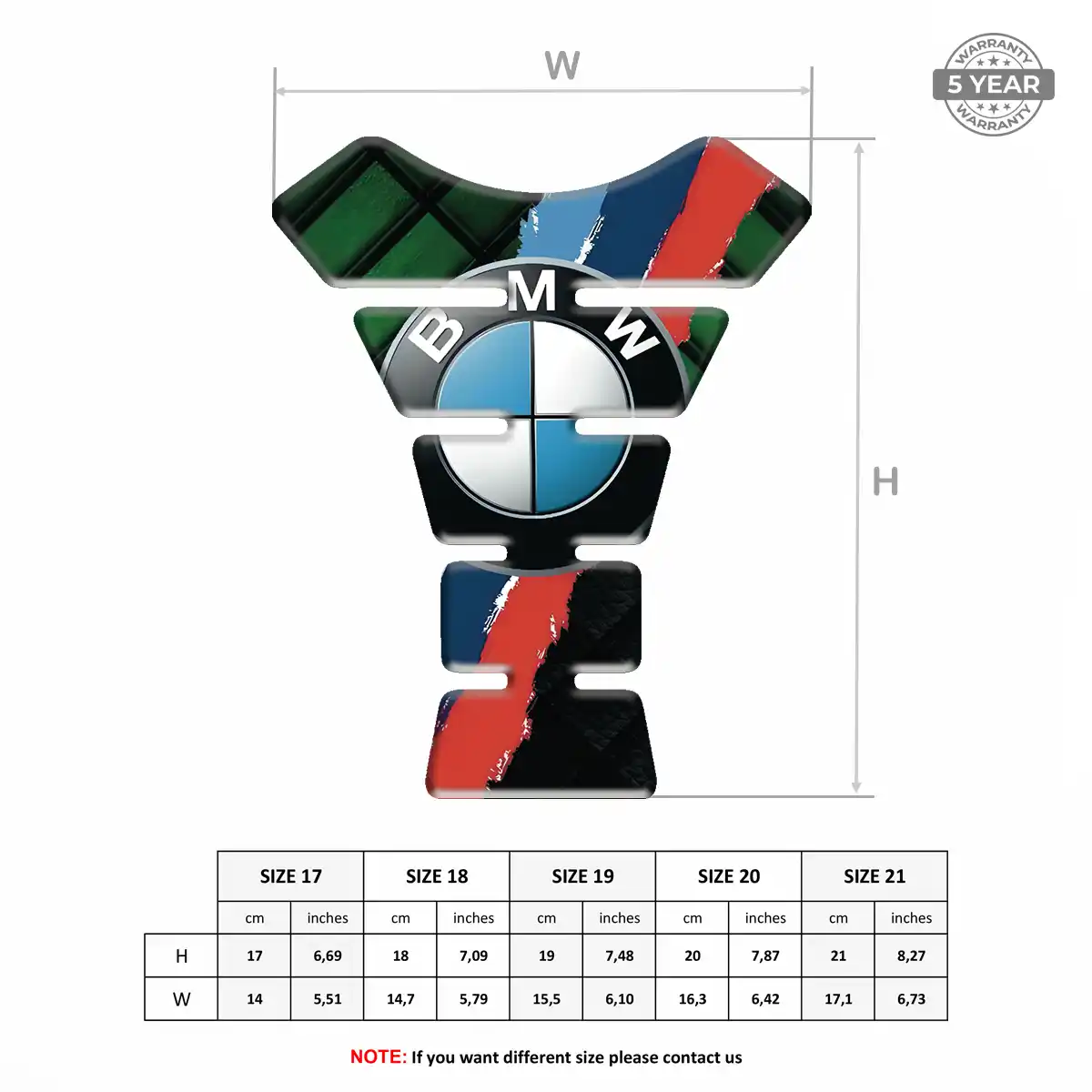 BMW Tank Fuse Pads Motorbike Exclusive Series