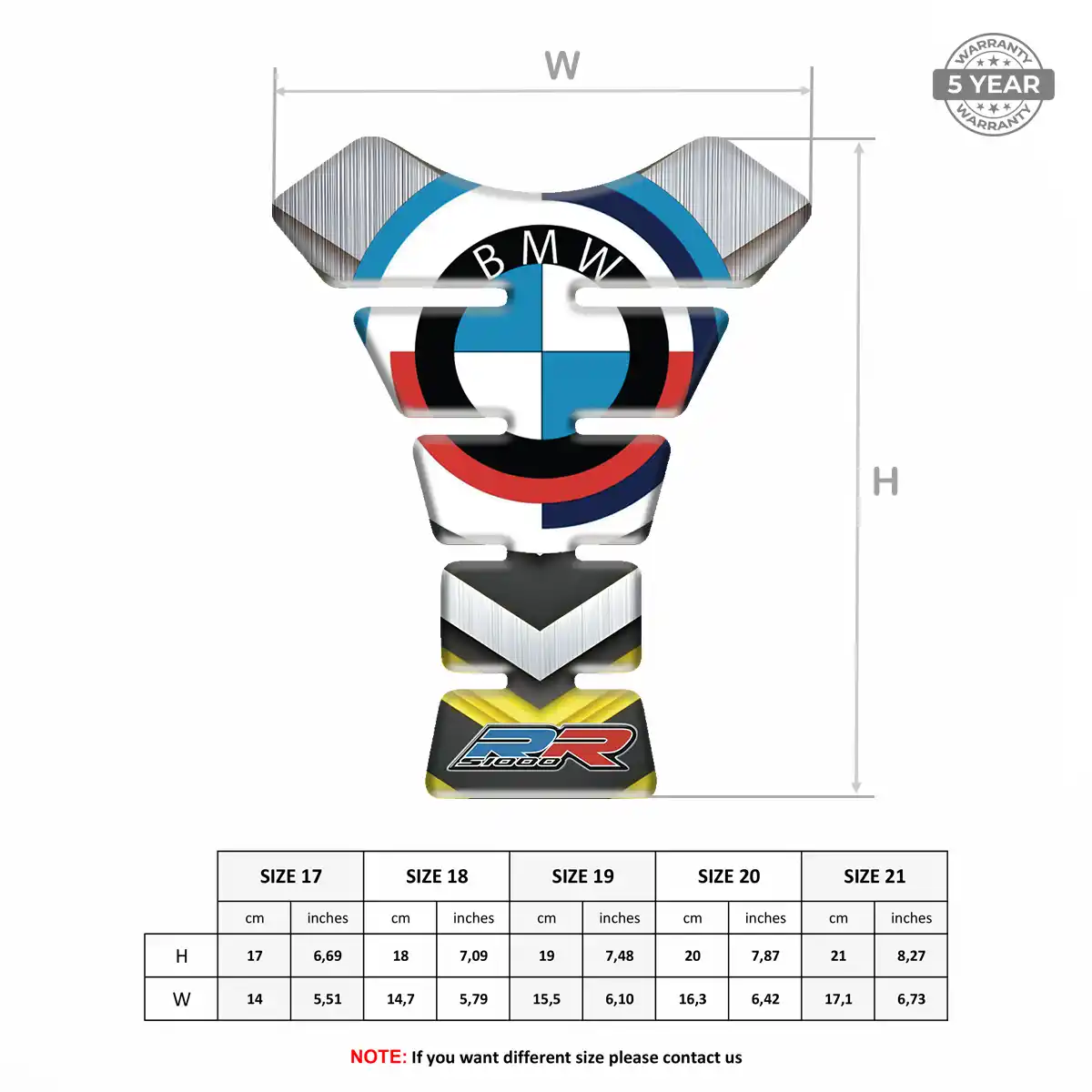 BMW Tank Fuse Pads Motorbike Noble Edition