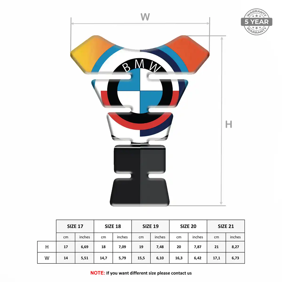 BMW Tank Fuse Pads Motorbike Prestige Line