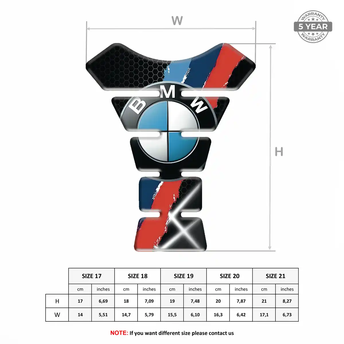 BMW Tank Fuse Pads Motorcycle Noble Edition