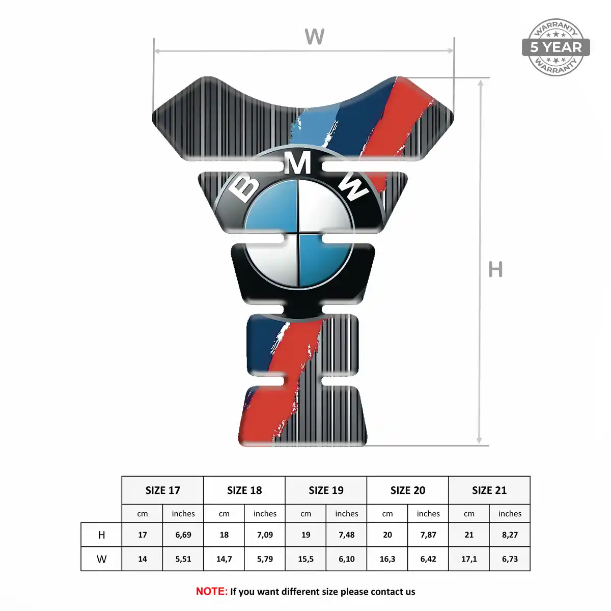 BMW Tank Fuse Pads Motorcycle Signature Grade