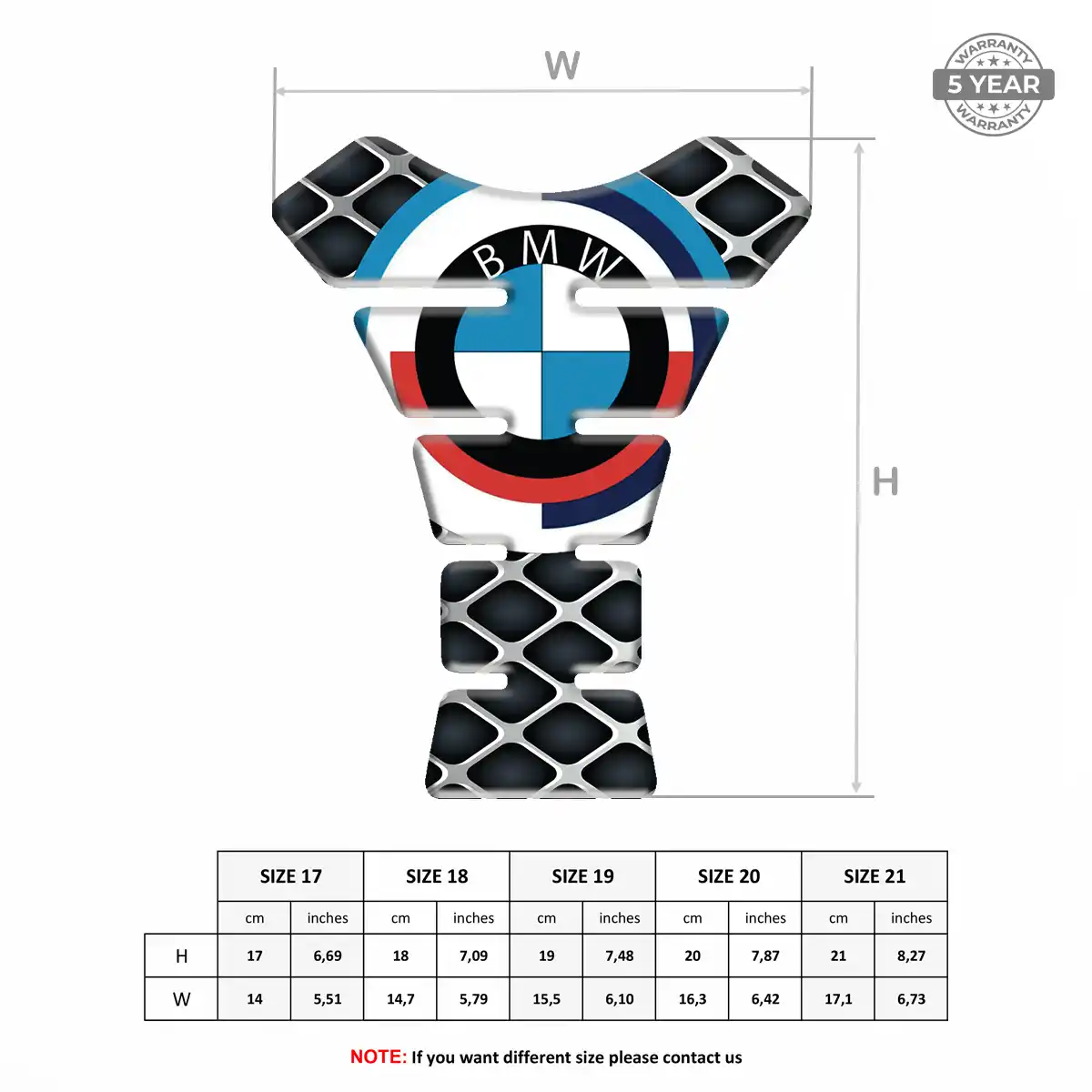 BMW Tank Fuse Protector Motorbike Deluxe Edition