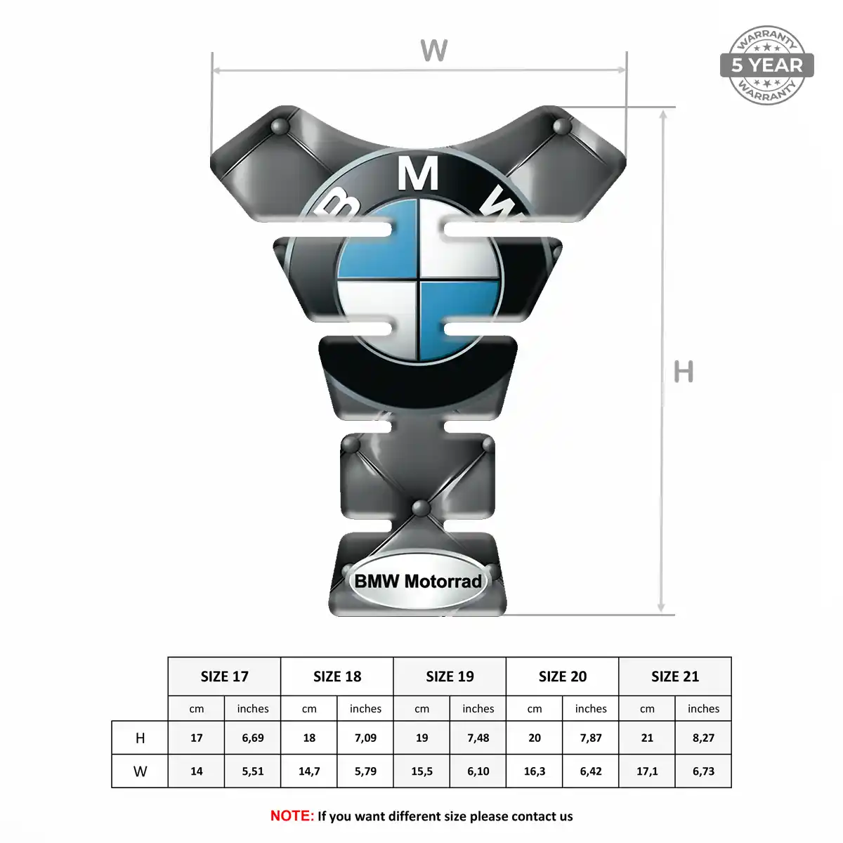 BMW Tank Fuse Protector Motorbike Elite Edition