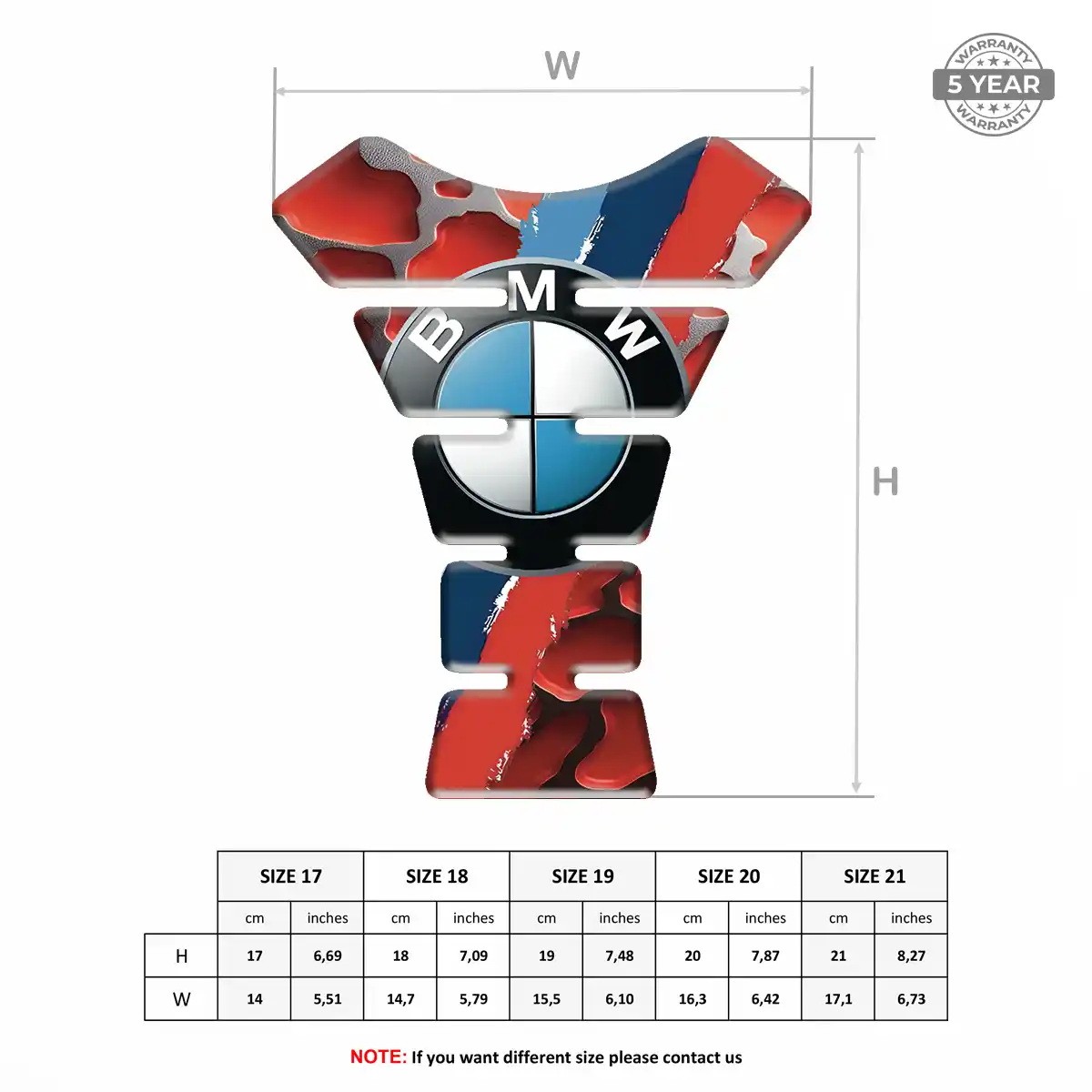 BMW Tank Fuse Protector Motorbike Noble Edition