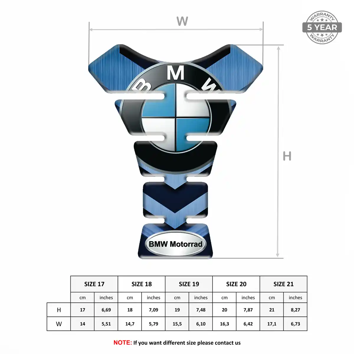 BMW Tank Fuse Protector Motorbike Prime Quality