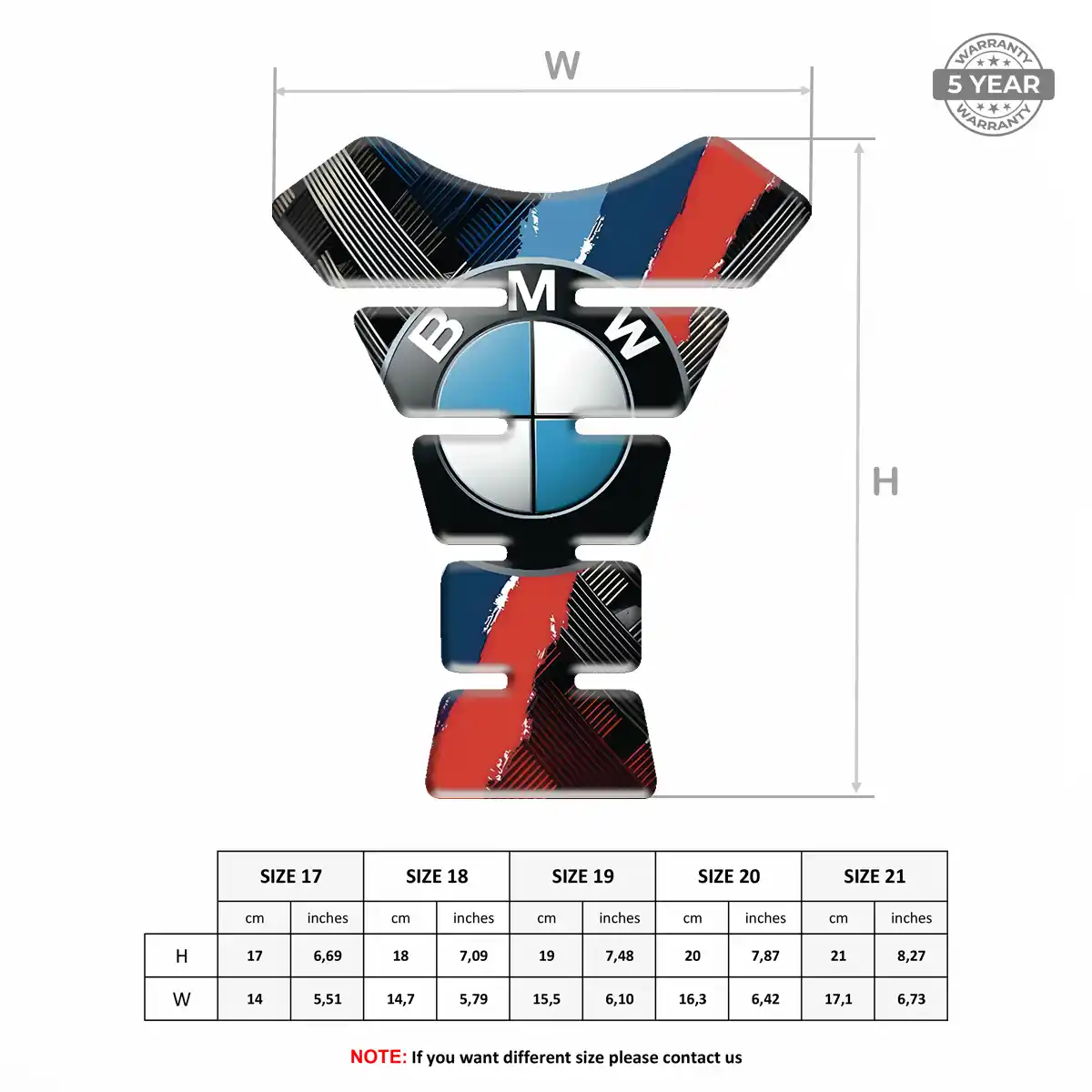BMW Tank Fuse Protector Motorbike Signature Grade