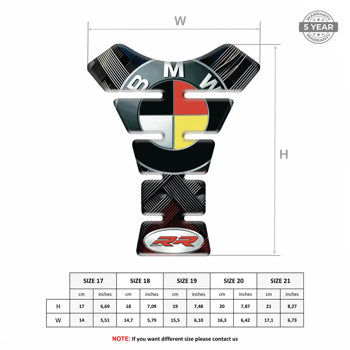 BMW Tank Fuse Protector Motorcycle Deluxe Edition