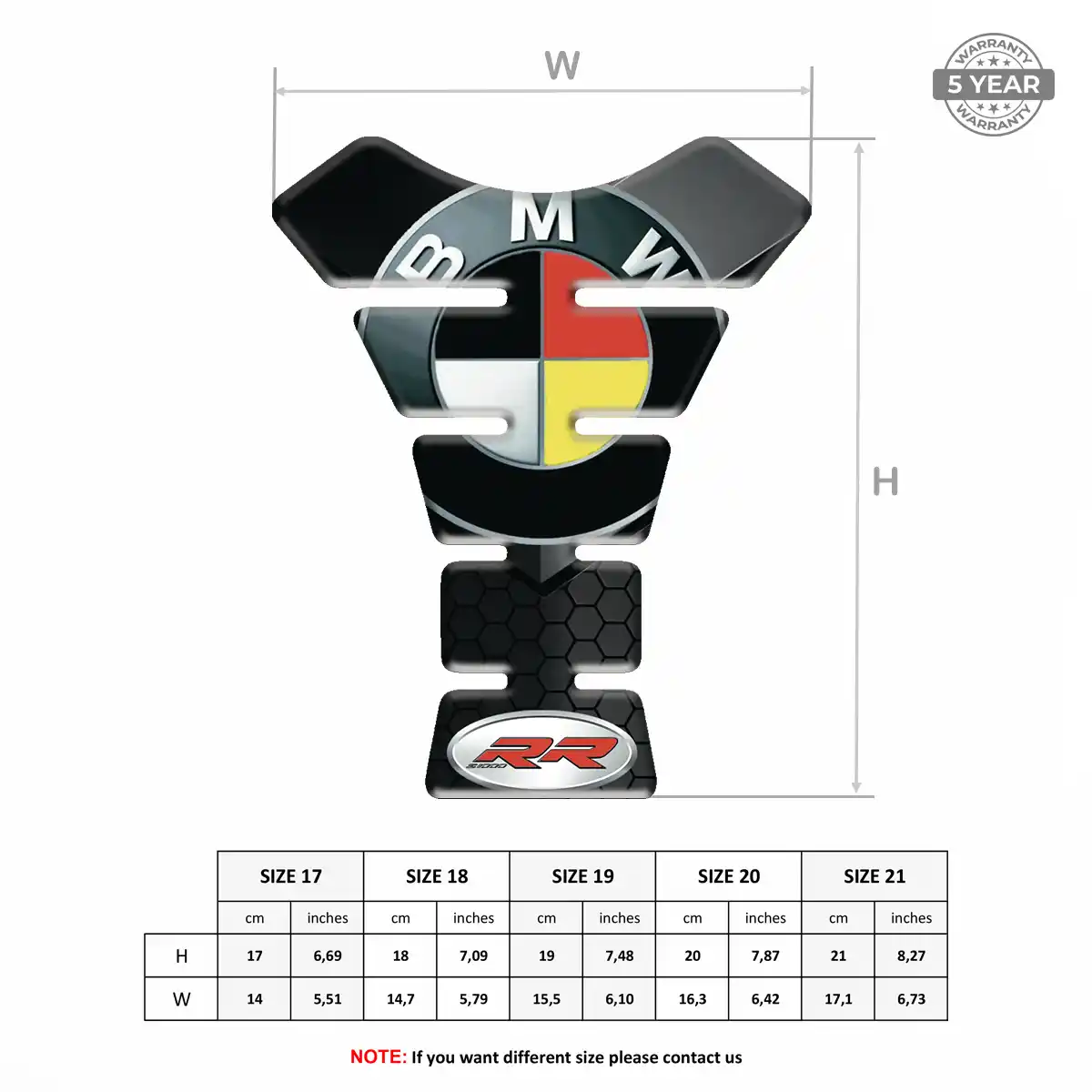 BMW Tank Fuse Protector Motorcycle Prestige Line