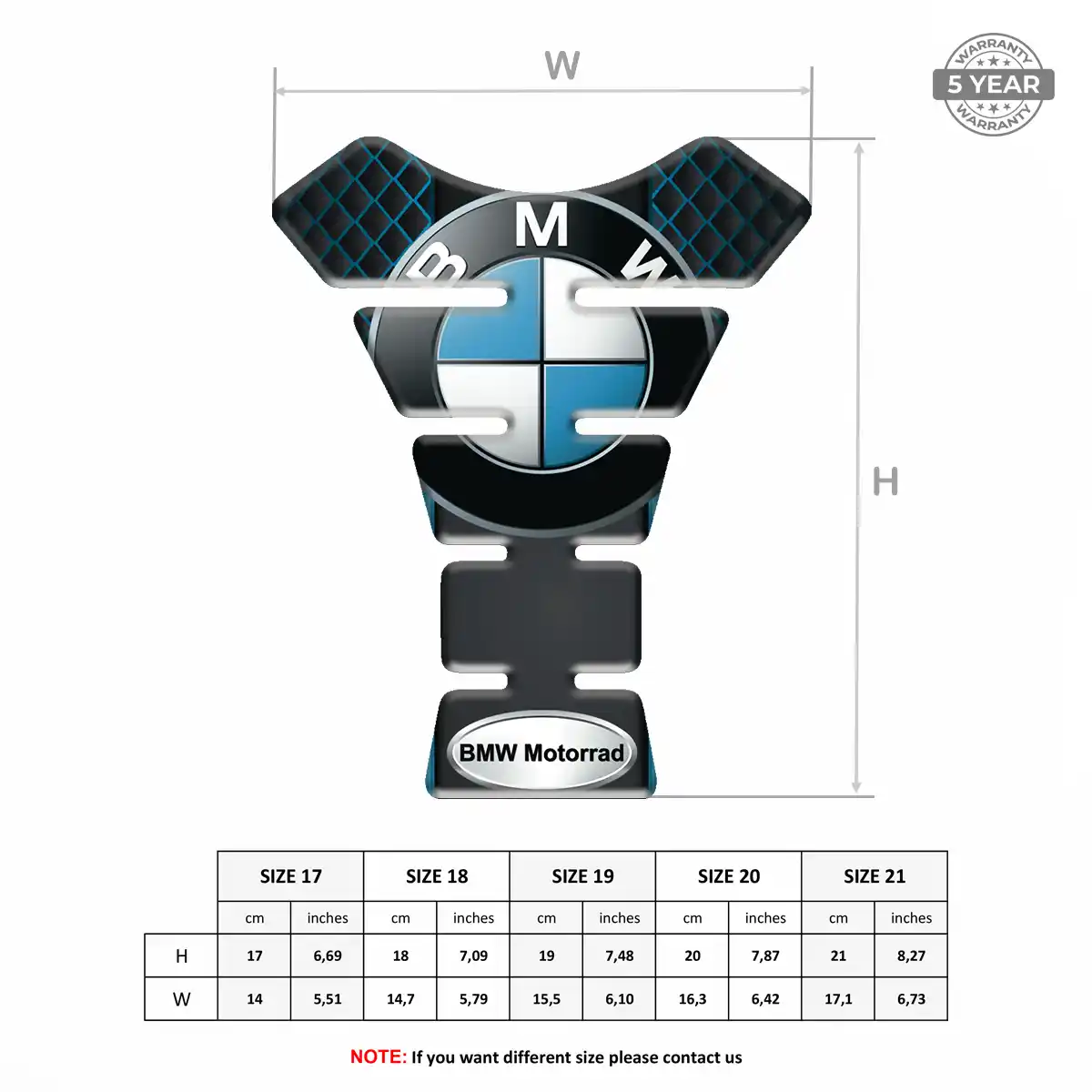 BMW Tank Fuse Protector Motorcycle Signature Grade