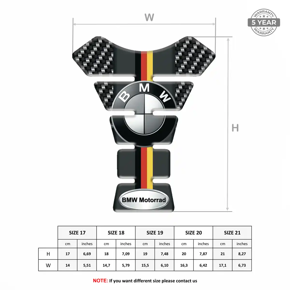 BMW Tank Fuse Protector Motorcycle Sleek Style