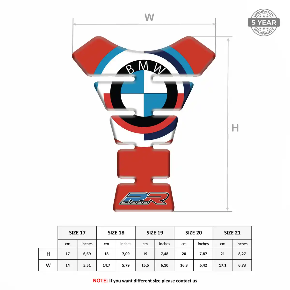 BMW Tank Guard Fuse Motorcycle Deluxe Edition
