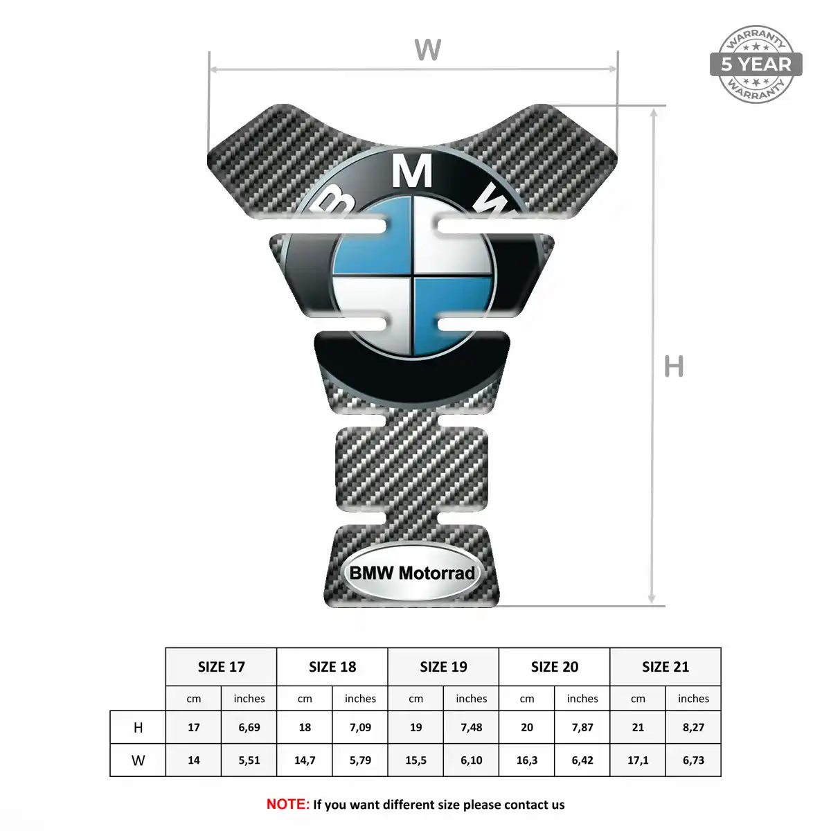 BMW Tank Guard Fuse Motorcycle Elite Edition