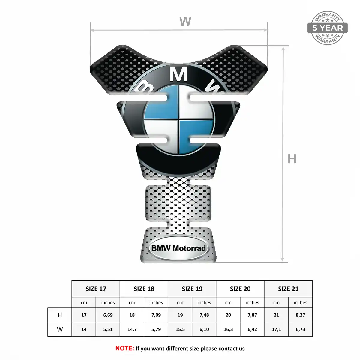 BMW Tank Guard Fuse Motorcycle Prime Quality
