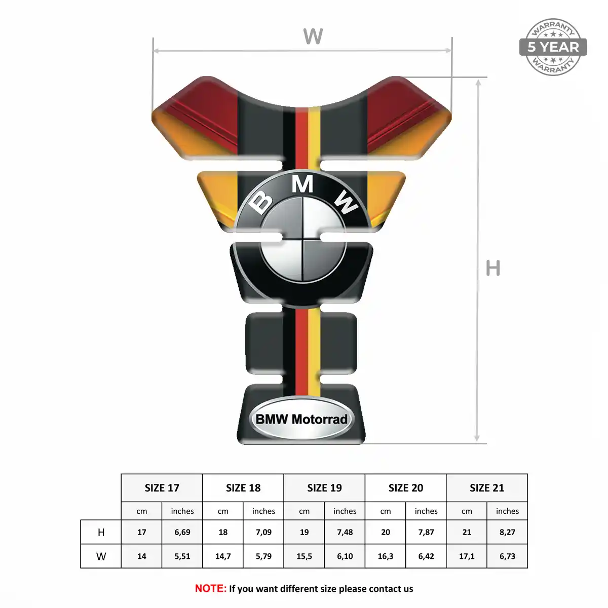 BMW Tank Guard Fuse Motorcycle Superior Craft