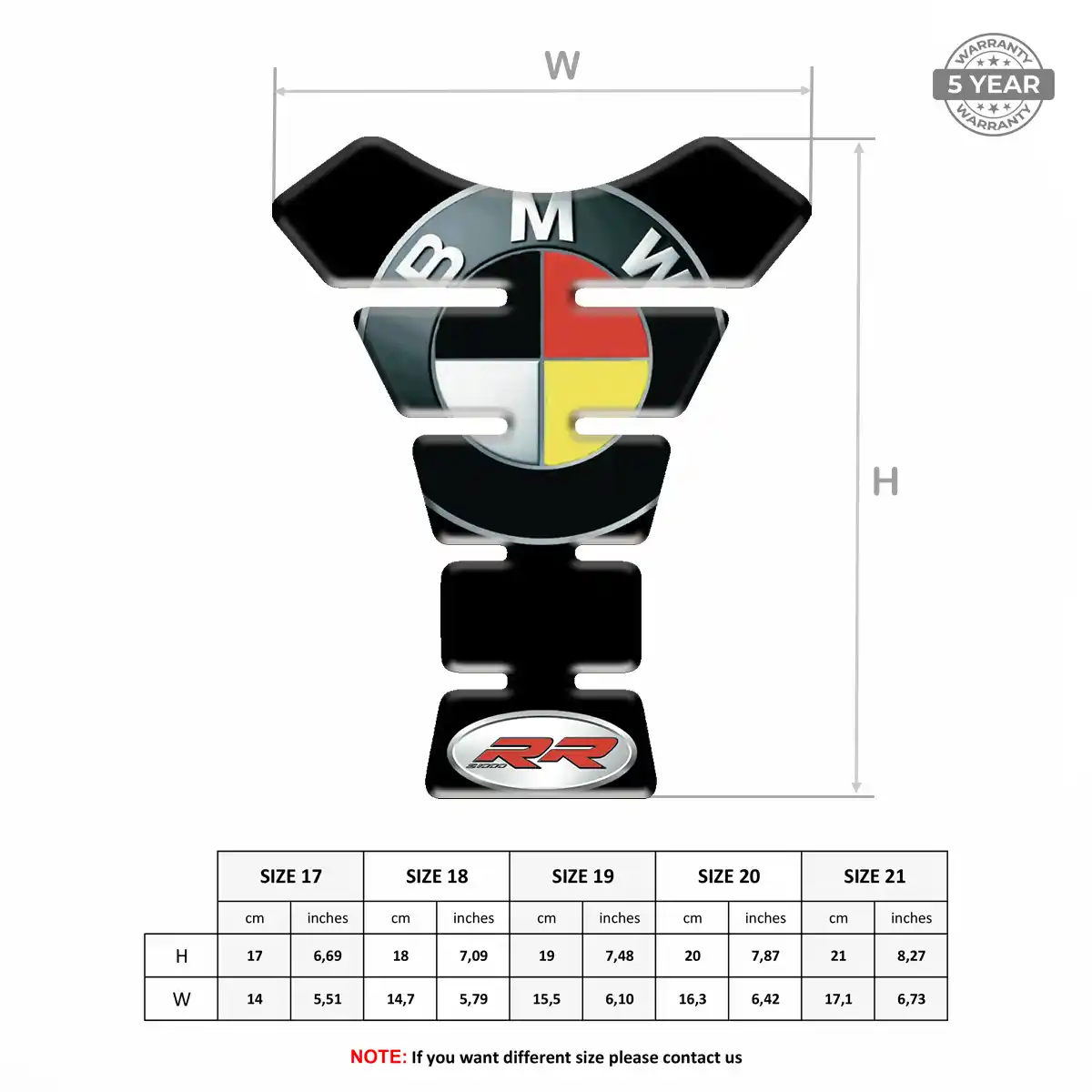 BMW Tank Guard Motorbike Elite Finish