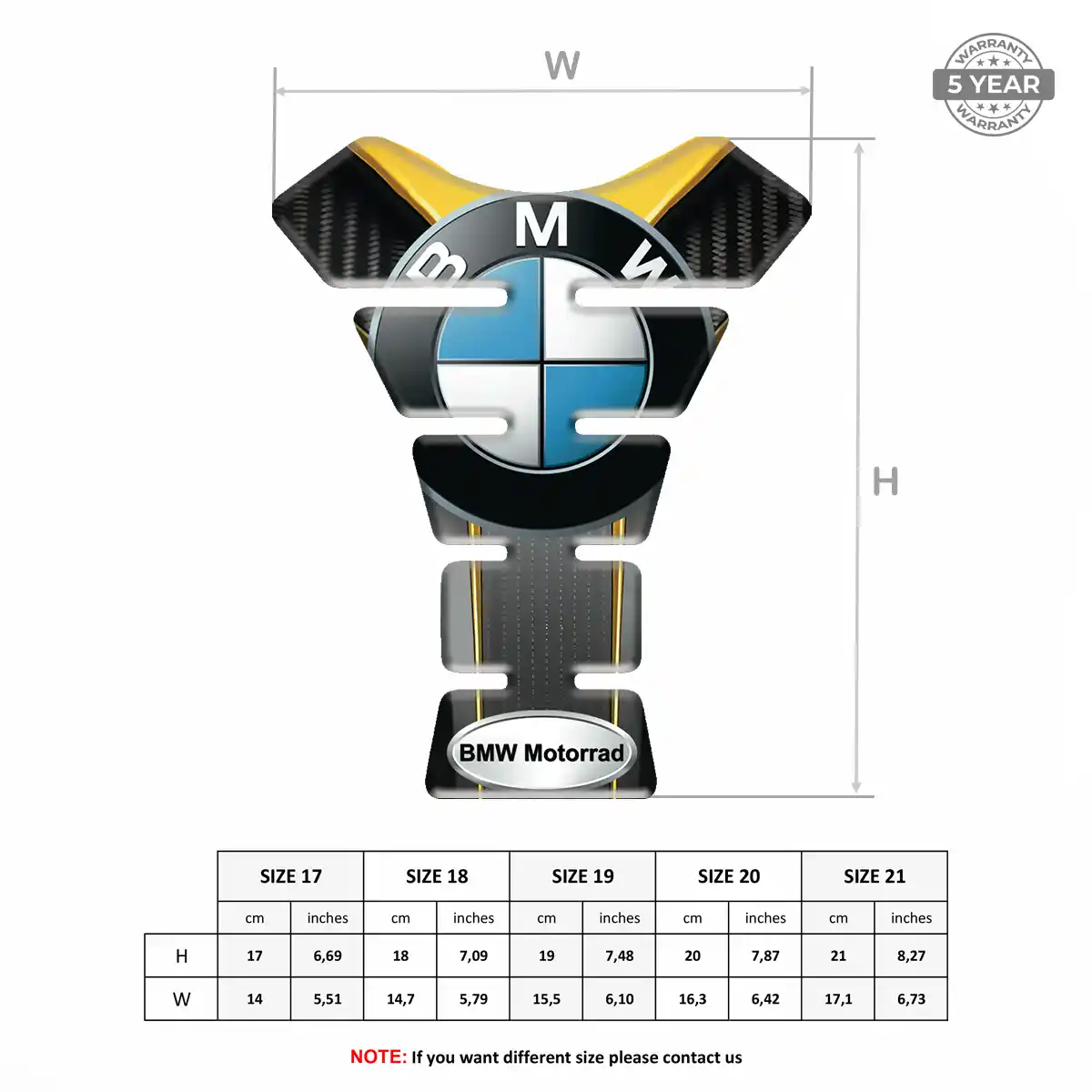 BMW Tank Guard Motorbike Prime Quality