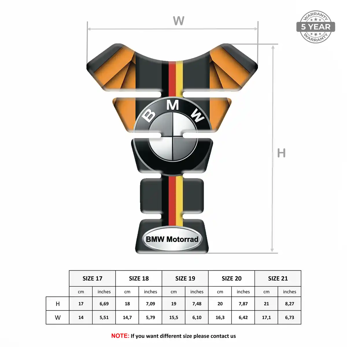 BMW Tank Guard Motorbike Refined Design