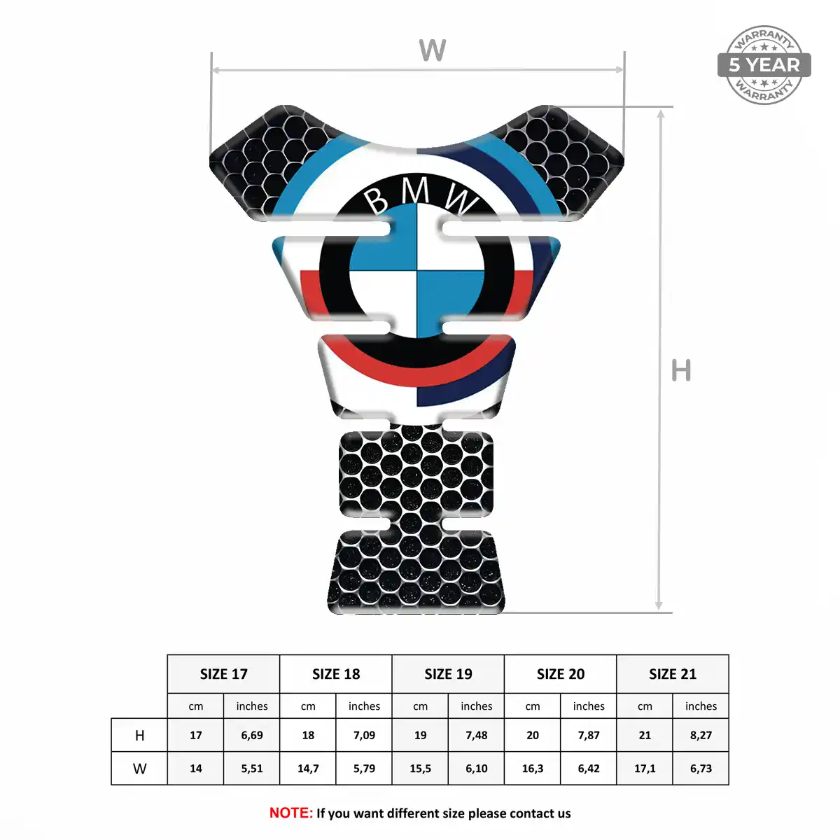 BMW Tank Guard Motorcycle Deluxe Edition