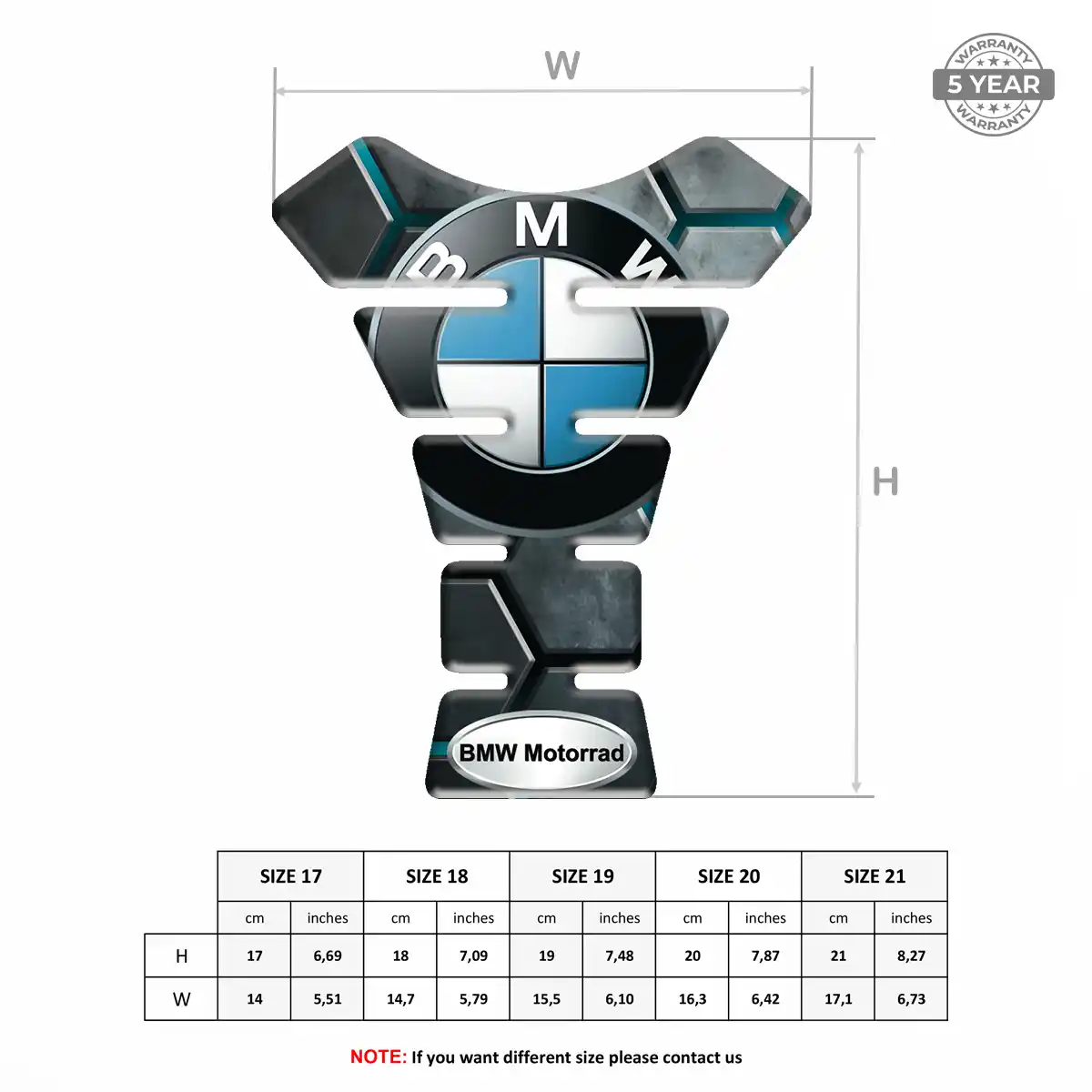 BMW Tank Guard Motorcycle Prime Quality