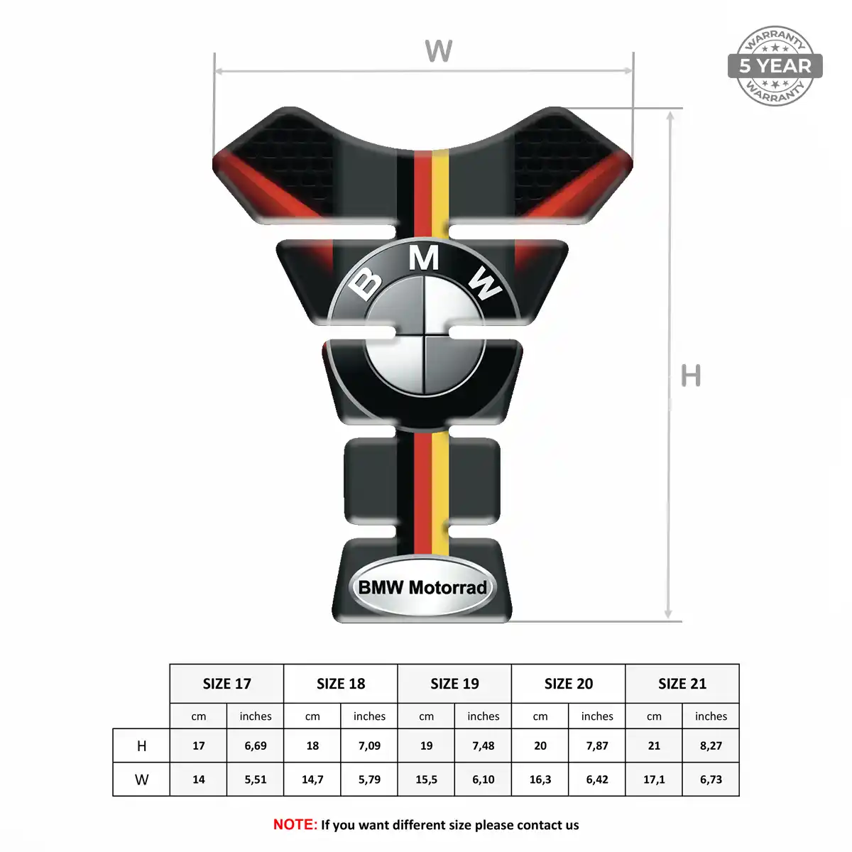 BMW Tank Guard Motorcycle Signature Grade