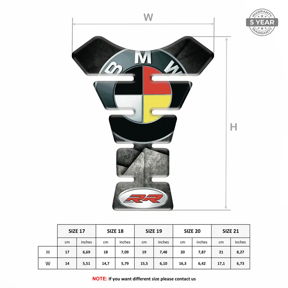 BMW Tank Guard Motorcycle Sleek Style