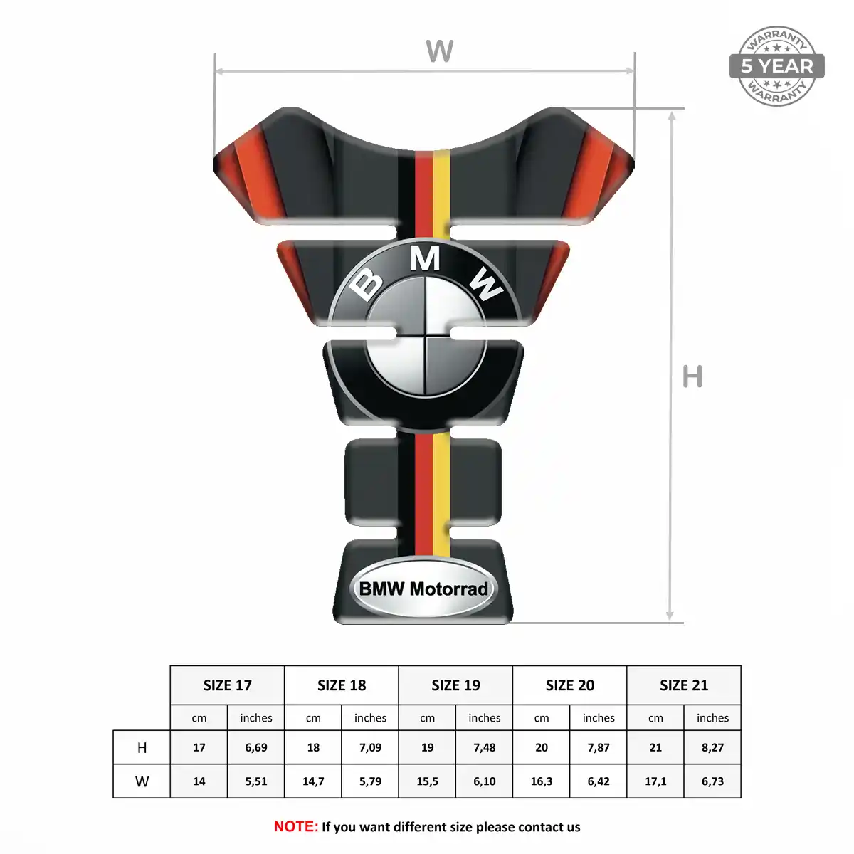 BMW Tank Guard Pad Motorbike Deluxe Edition
