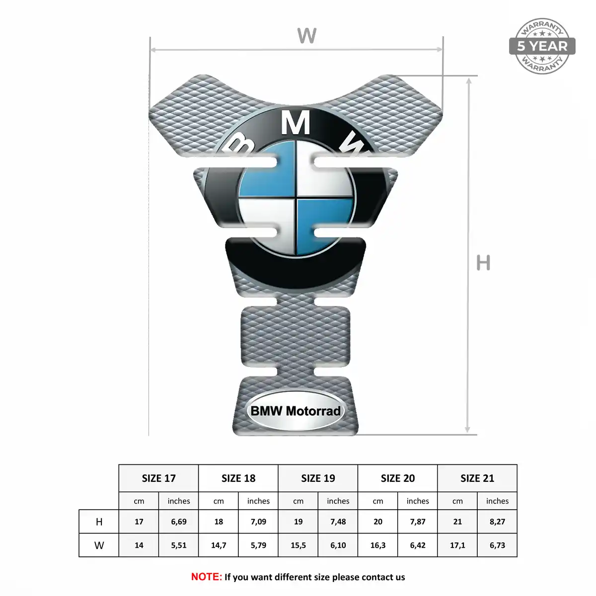 BMW Tank Guard Pad Motorbike Noble Edition