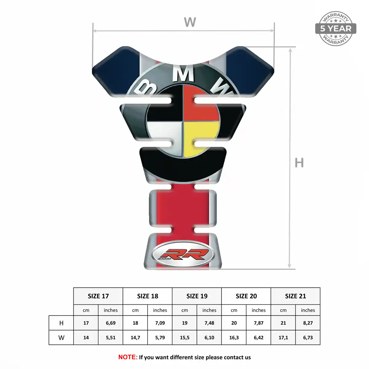 BMW Tank Guard Pad Motorbike Prestige Line