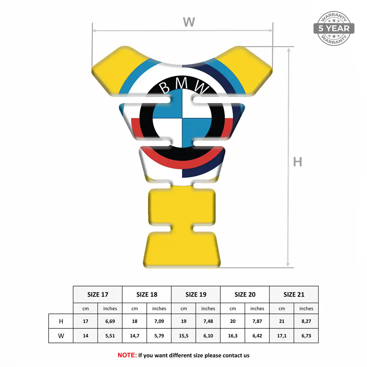 BMW Tank Guard Pad Motorbike Prime Quality