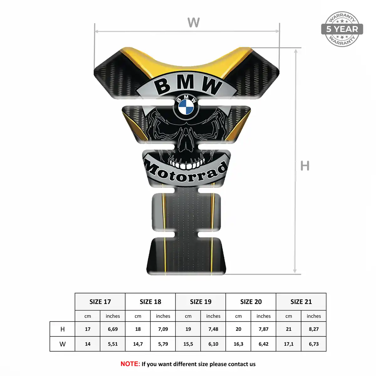 BMW Tank Guard Pad Motorbike Refined Design