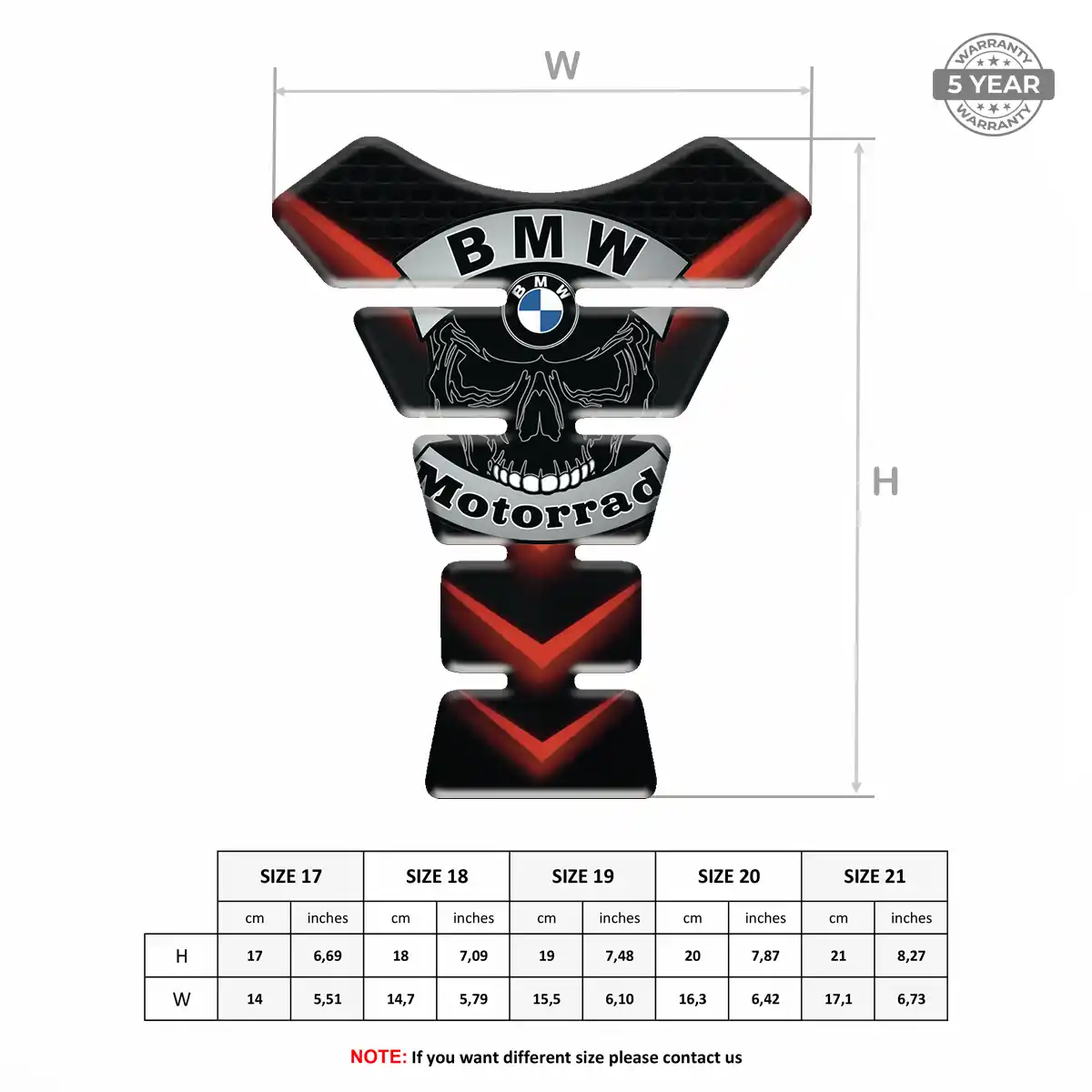 BMW Tank Guard Pad Motorcycle Deluxe Edition