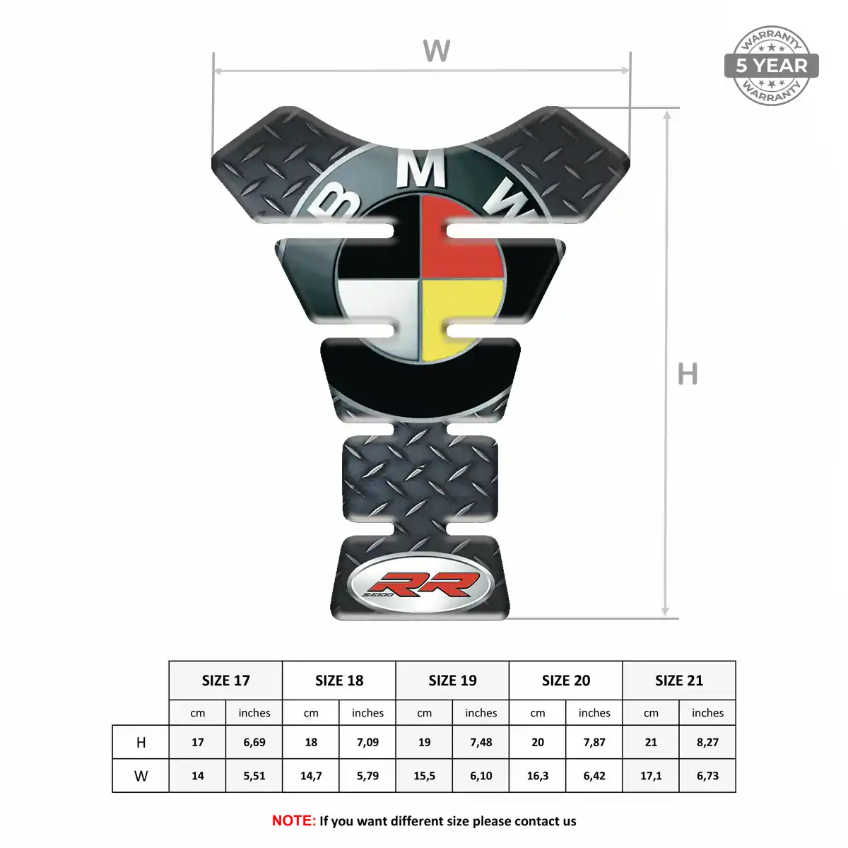 BMW Tank Guard Pad Motorcycle Prestige Line