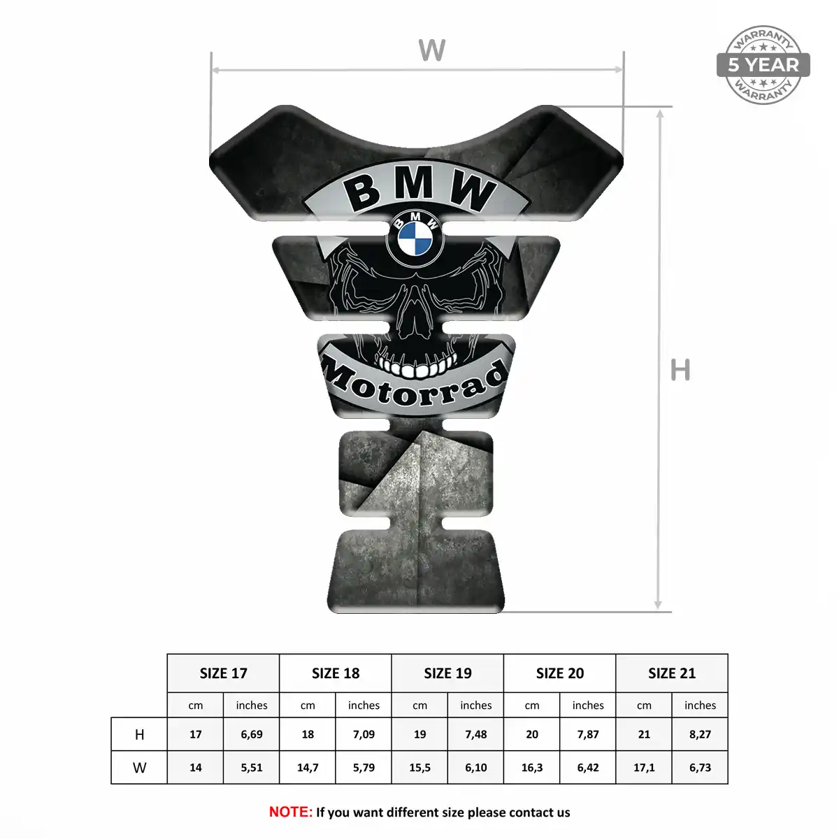 BMW Tank Guard Pad Motorcycle Prime Quality