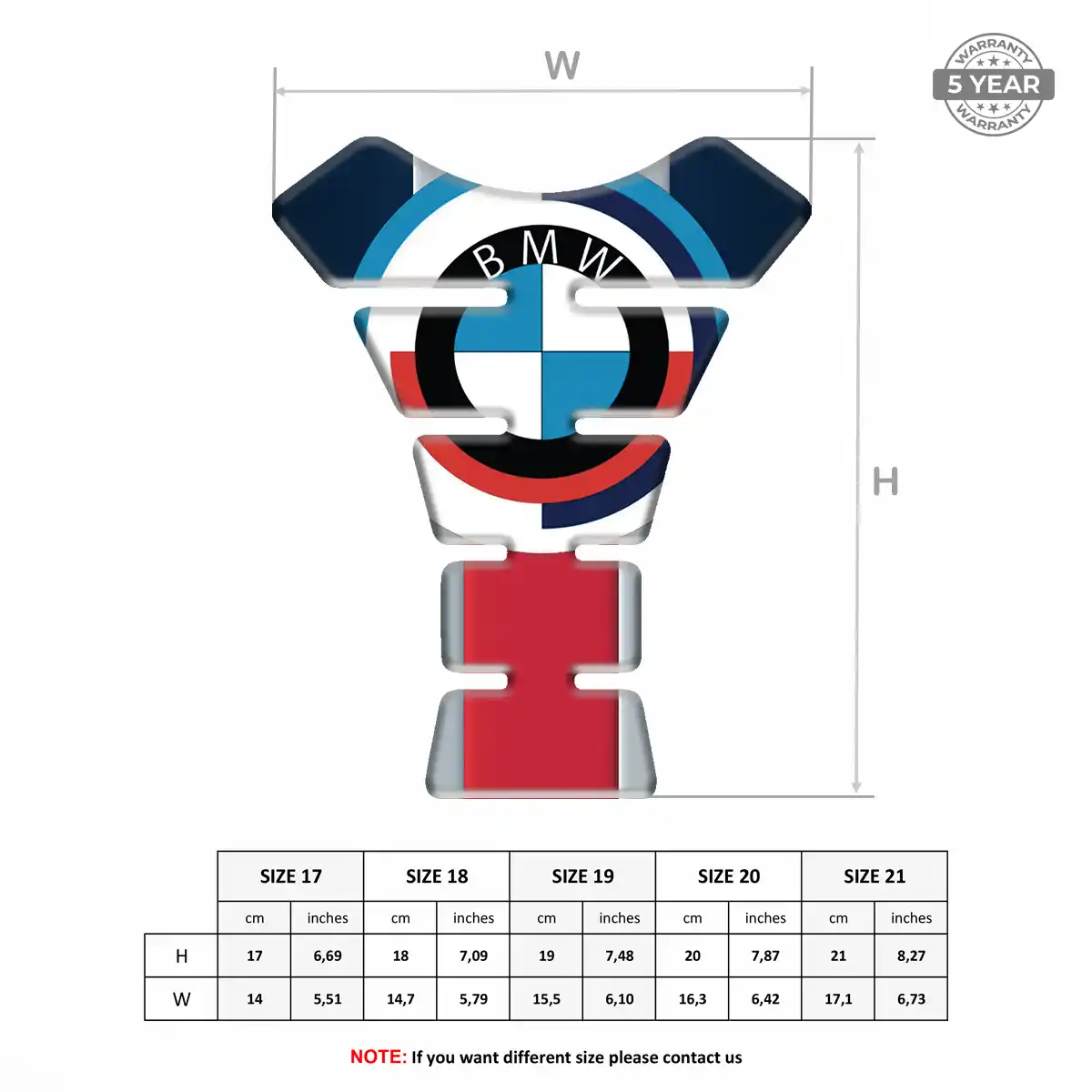 BMW Tank Guard Pad Motorcycle Refined Design
