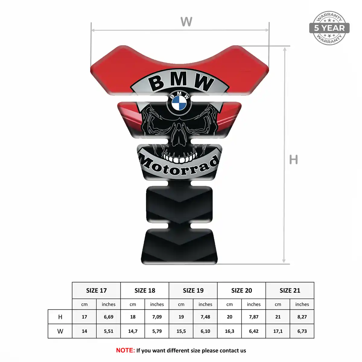 BMW Tank Guard Pad Motorcycle Superior Craft