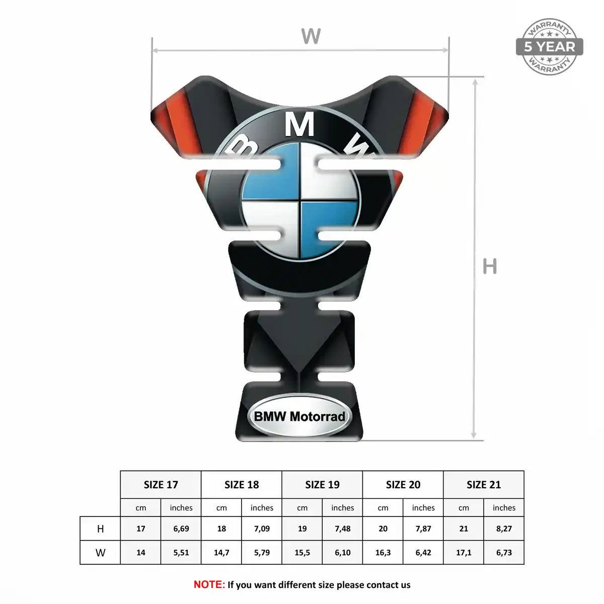 BMW Tank Guard Pad Superior Craft